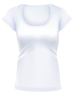 Woman t-shirt template clipart