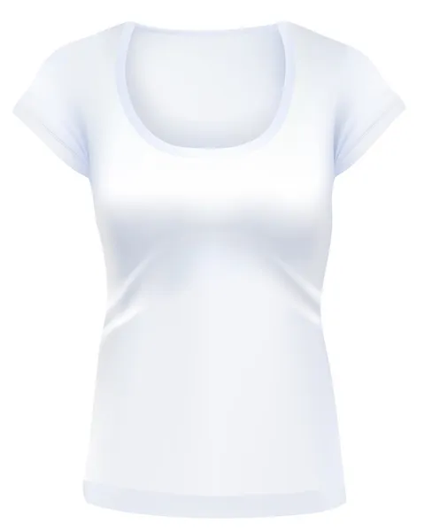 Mulher T-shirt modelo — Vetor de Stock