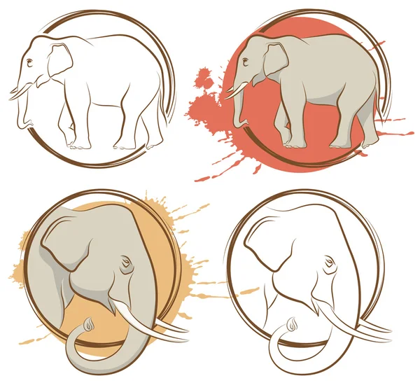Elefante. — Archivo Imágenes Vectoriales