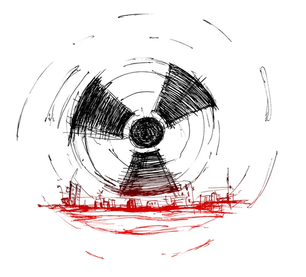 Symbol of radiation — Stock Photo, Image