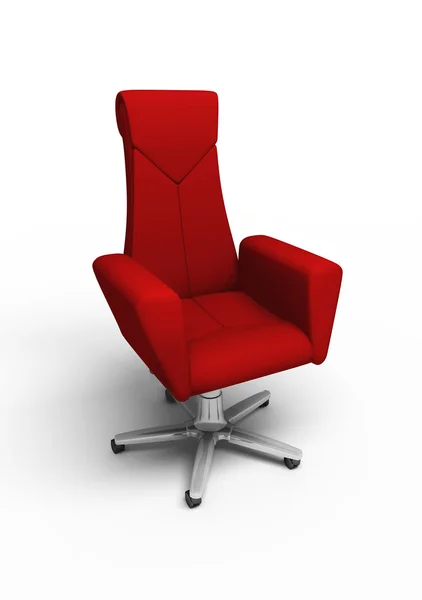 Biuro czerwony fotel — Zdjęcie stockowe