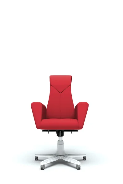 赤いオフィスのアームチェア — ストック写真