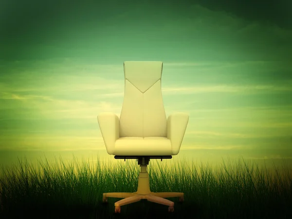 Beige office armchair — Stock Photo, Image