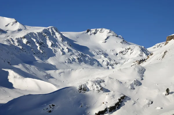 Paesaggio invernale in alta Val Martello — Foto Stock