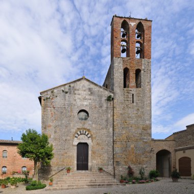 Pieve di San Giovanni Battista, in Lucignano - Tuscany clipart