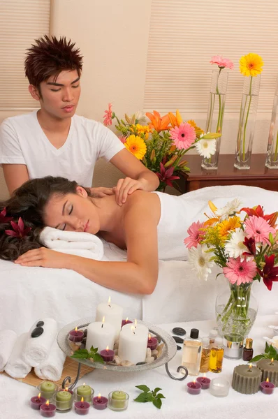 Massage och hudvård spa — Stockfoto