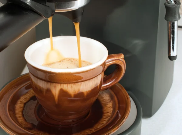 stock image Making a cup of espresso