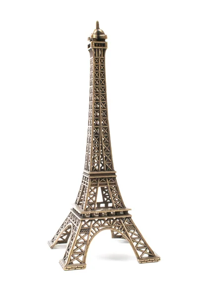 Copia pequeña de bronce de la Torre Eifel Imagen de stock