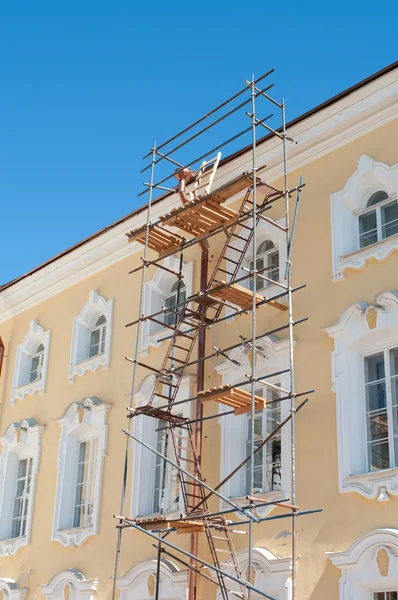 stock image Resatoration works of Greate Peterhof Palace