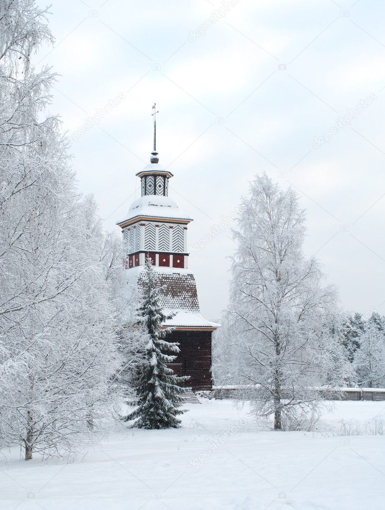 Wooden church in Finland