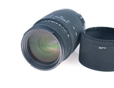 Camera telephoto lens clipart