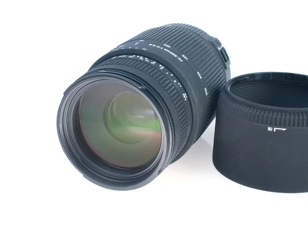 Camera telephoto lens — Stock Photo, Image
