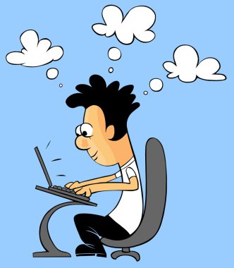 Cloud computing 2 clipart