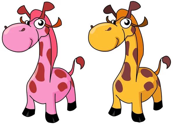 Girafe de bande dessinée — Image vectorielle