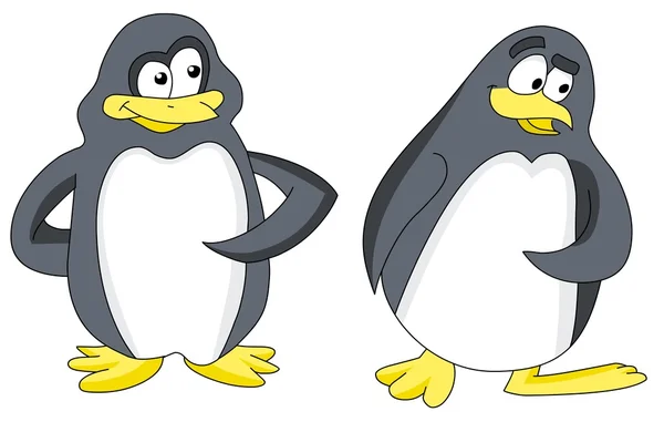 Roliga pingvin — Stock vektor