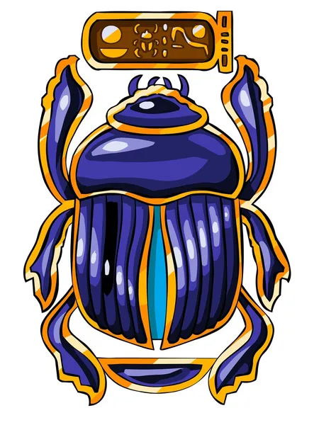 O símbolo sagrado egípcio - escaravelho — Fotografia de Stock