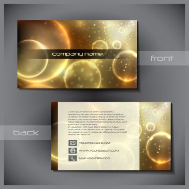 Set of creative business cards clipart