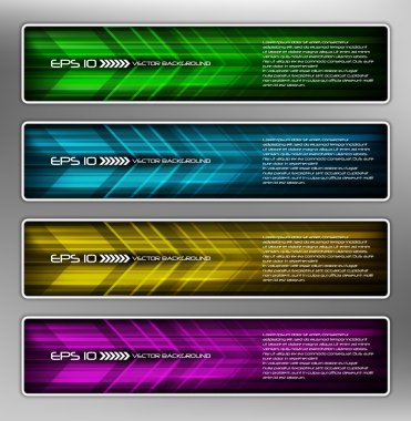 Vector abstract web banner clipart