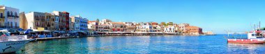 Chania panorama editorial clipart