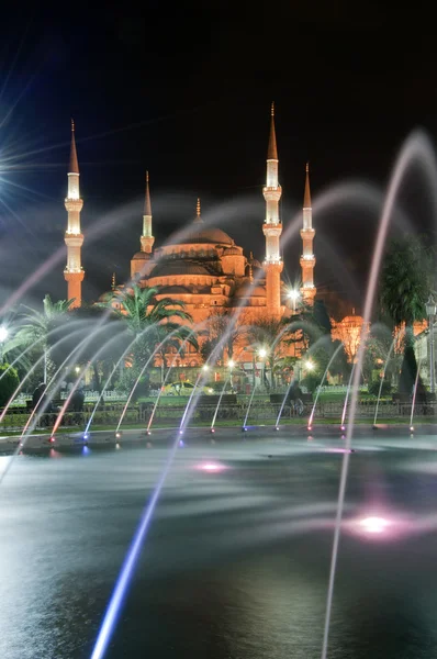 Gece 01 Sultanahmet Camii — Stok fotoğraf