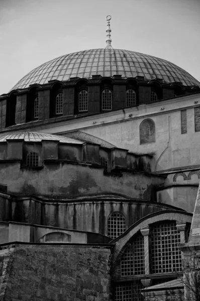 Hagia Sofia close up mono — Stock Photo, Image