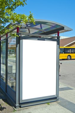 Bus stop bastad clipart