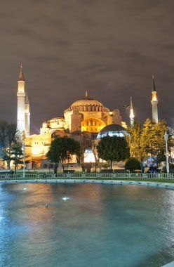 Hagia Sofia at night 01 clipart