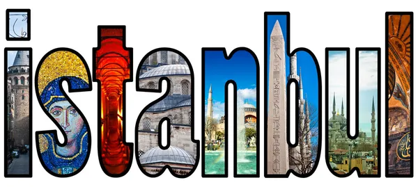 Istanbul word montage — Stock Photo, Image