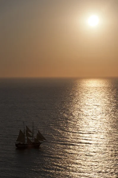 stock image Sailboat sunset