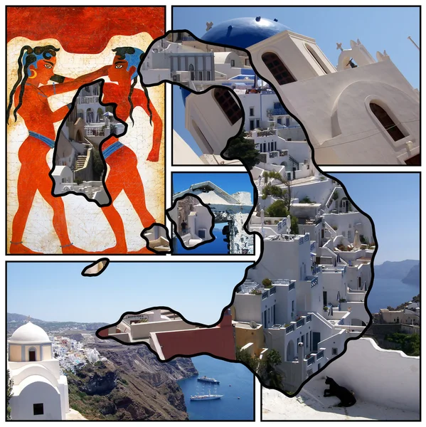 Santorini collage 03 — Stock Photo, Image