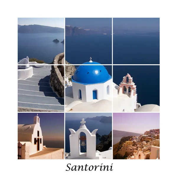 Santorini kolaż 01 — Zdjęcie stockowe