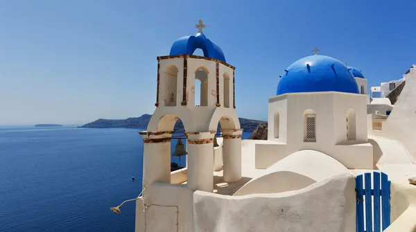 Santorini Iglesia de Oia panorama —  Fotos de Stock