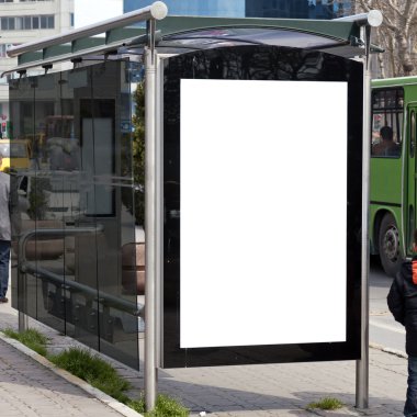 Bus stop istanbul 02 clipart