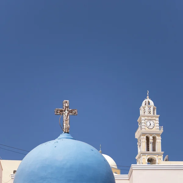 Santorini fira Kilisesi — Stok fotoğraf