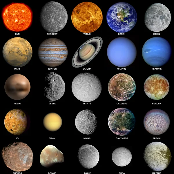 O sistema solar — Fotografia de Stock