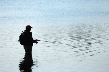 balıkçı siluet