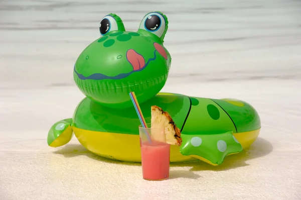 개구리와 음료 — 스톡 사진