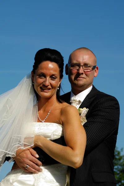 Sposa nuziale e sposo — Foto Stock