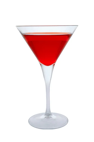 Red cocktail glass — Stock Photo, Image