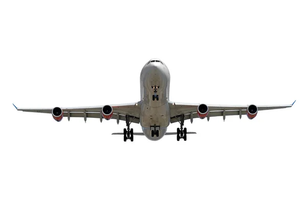 Αεροπλάνο σε λευκό φόντο — Φωτογραφία Αρχείου