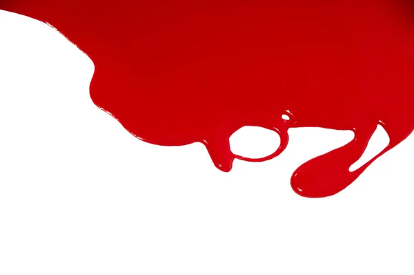 Red flowing paint — Stock Photo, Image