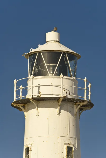 Biała latarnia morska — Zdjęcie stockowe