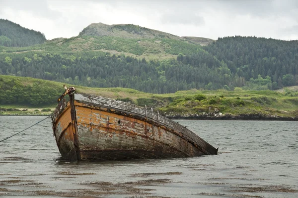 Barco afundado — Fotografia de Stock