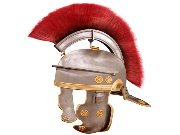 Geïsoleerde Romeinse helm — Stockfoto
