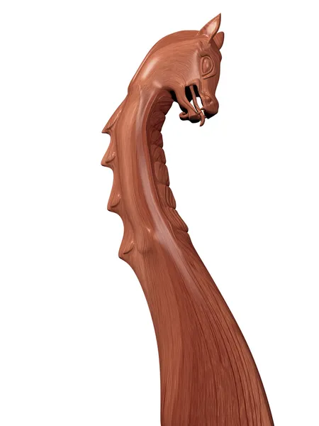 Викингская длиннолодная фигура — стоковое фото