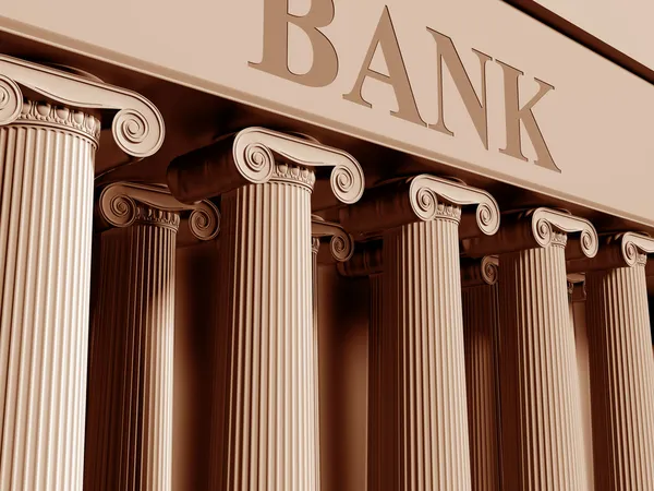 Imposing Bank — Stock Photo, Image