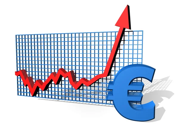 Euro graf — Stock fotografie