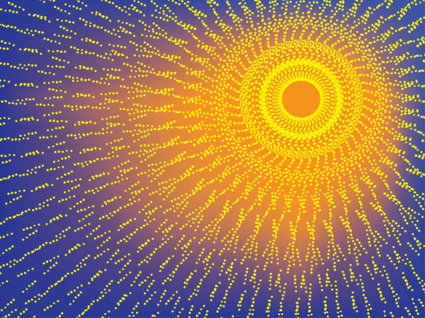 Soleil brillant — Image vectorielle