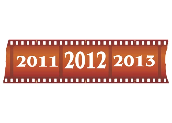Nový rok filmový pás — Stockový vektor
