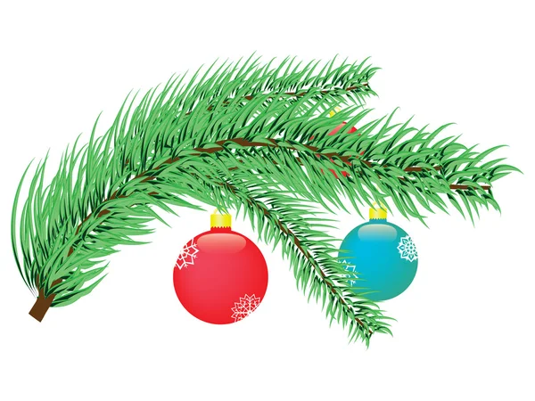 Rama del árbol de Navidad — Archivo Imágenes Vectoriales